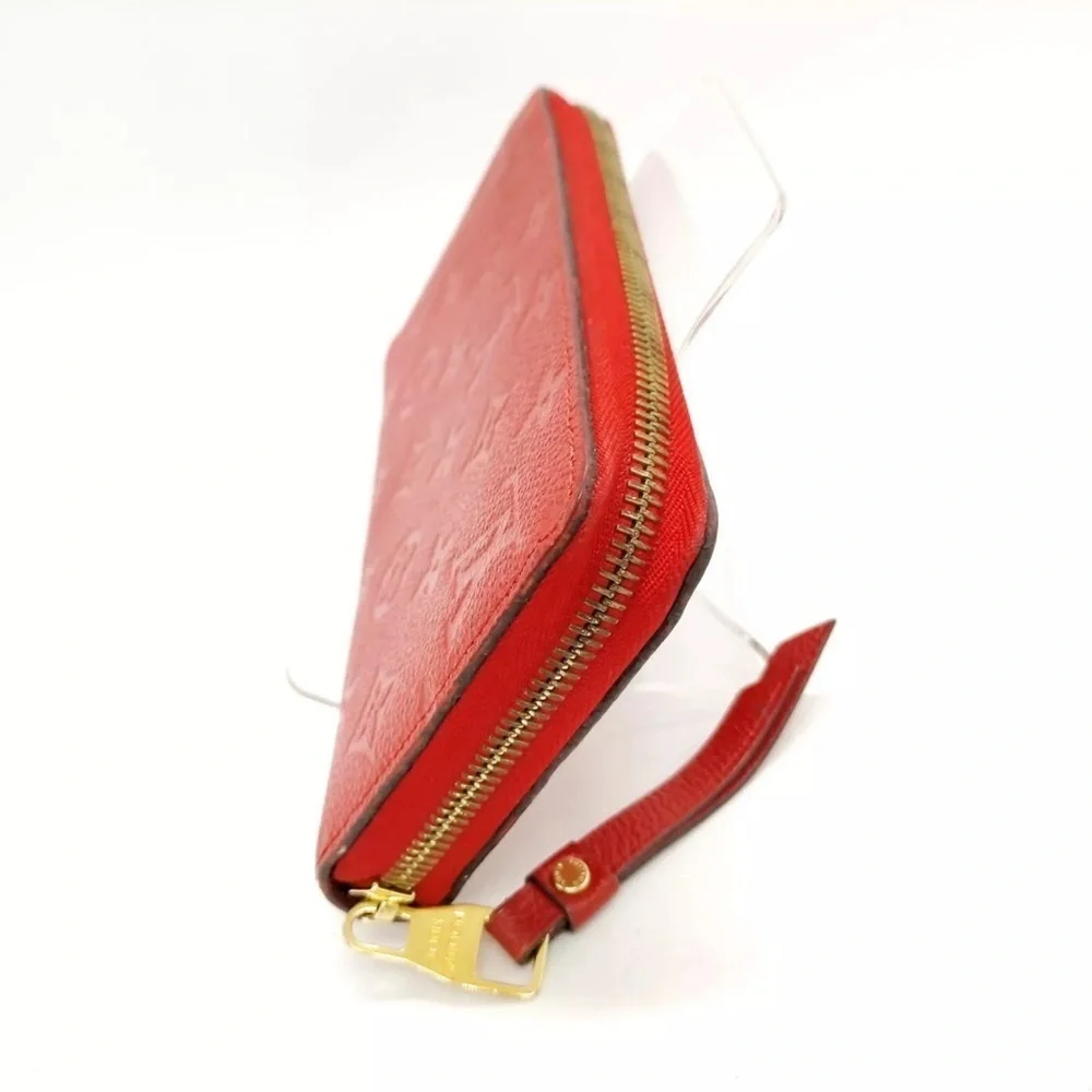 Authentic Louis Vuitton LV Zippy Wallet Zippy Wallet Red Monogram Empreinte ❤️ - Picture 3 of 8